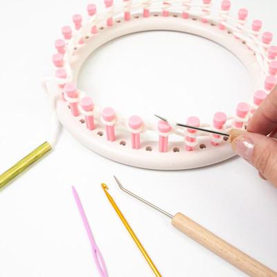 Looming Knit Hooks Knitting Pen Needle Crochet Hook Set Practical Wool Knitting Tools for Knit Scarf and Hat for Beginners