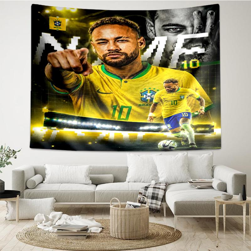 Neymar Celebration Tapestry Hanging for Bedroom,Livingroom, Playroom,Decor Art Room Wall Tapestry Holiday and Birthday Gifts