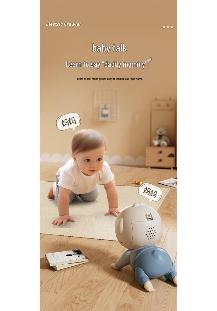 Crawling Baby Doll: Educational Toy for 0-1 Year Olds - Encourages Head Lifting and Crawling Skills