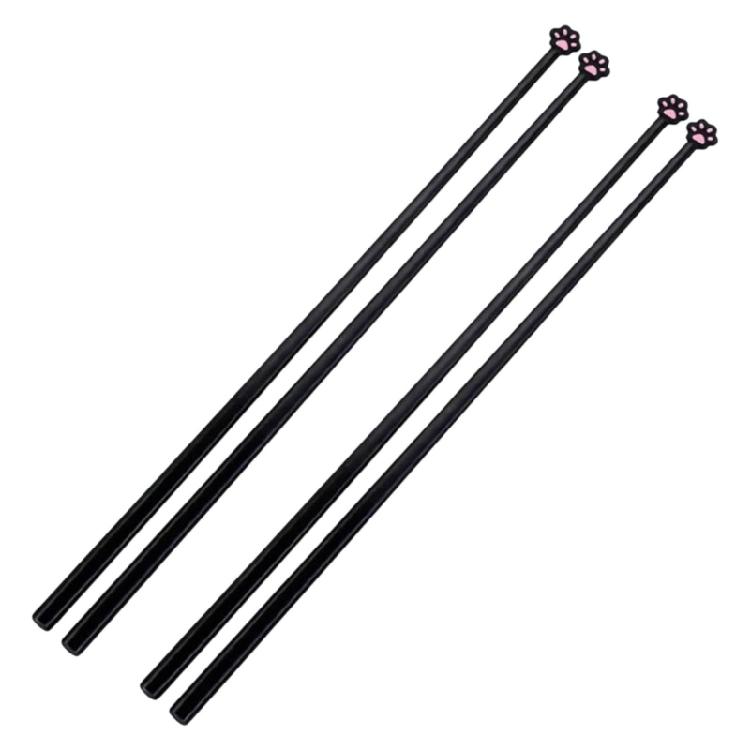 

2Pairs Cats Shaped Elegant Chopsticks for Family Meals Elegant Sustainable Cutlery for Kitchen Use 1