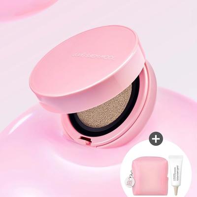 [Pink Edition] Essential Skin Nuder Cushion (Refill Included) (Cushion Blush Pouch #Pink + Ampoule Sun 5ml Gift)
