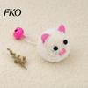 Cat Toy Plush Mouse Ball, Soft Fluffy Ball with Bell, Kitten Colorful Teething for Indoor Cats Boredom Relief Interactive Play
