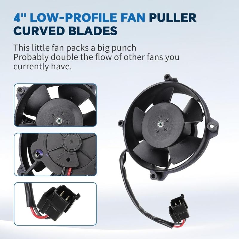 Puller Low Profile Fan 147CFM for VA32-A101-62A 30103018 Auto Repair Accessory Cooling Fan Motor Ventilator