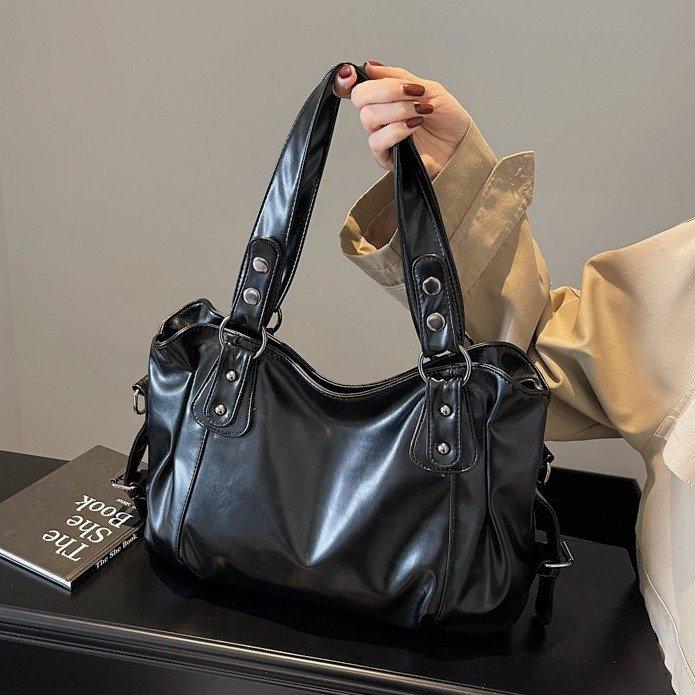 Tote bag new retro handbag large capacity shoulder messenger bag retro tote bag