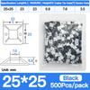 250/500/1000pcs Zip Tie Mounts Durable Clip Clamp Wall Holder Base Adhesive Backed Cable Ties Mount Holder Cable Wire