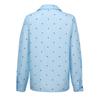 Chemise décontractée à pois pour femmes, simple boutonnage, coutures à revers, manches longues, ample en mousseline de soie