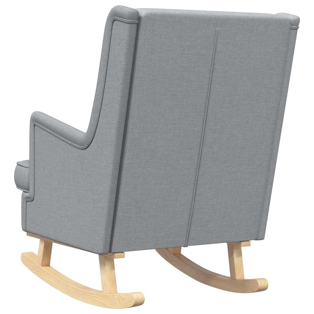 Rocking Chair Light Grey 62 x 80 x 85 cm Fabric