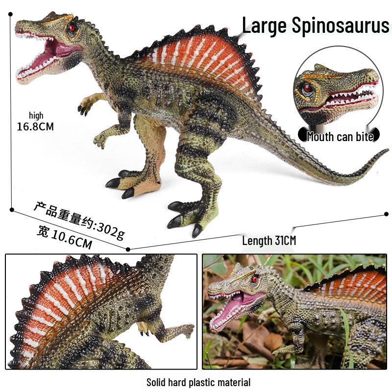 Children's Dinosaur Toy Set: King Kong, Tyrannosaurus Rex, Aurochs, Pachycephalosaurus, Spinosaurus, Therizinosaurus Model.