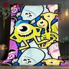Monsters Mike Wazowski 2D Flat Pattern Flannel Blanket High Quality All Seasons Warmth and Comfort Perfect for Christmas Gifts.NMT0928250