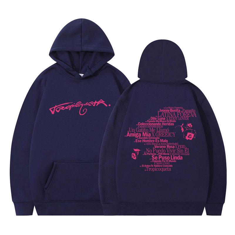 Singer Karol G Tropicoqueta 2025 Album Hoodie Women Fashion Sweatshirts Long Sleeves Casual Oversized Hoodies Streetwear