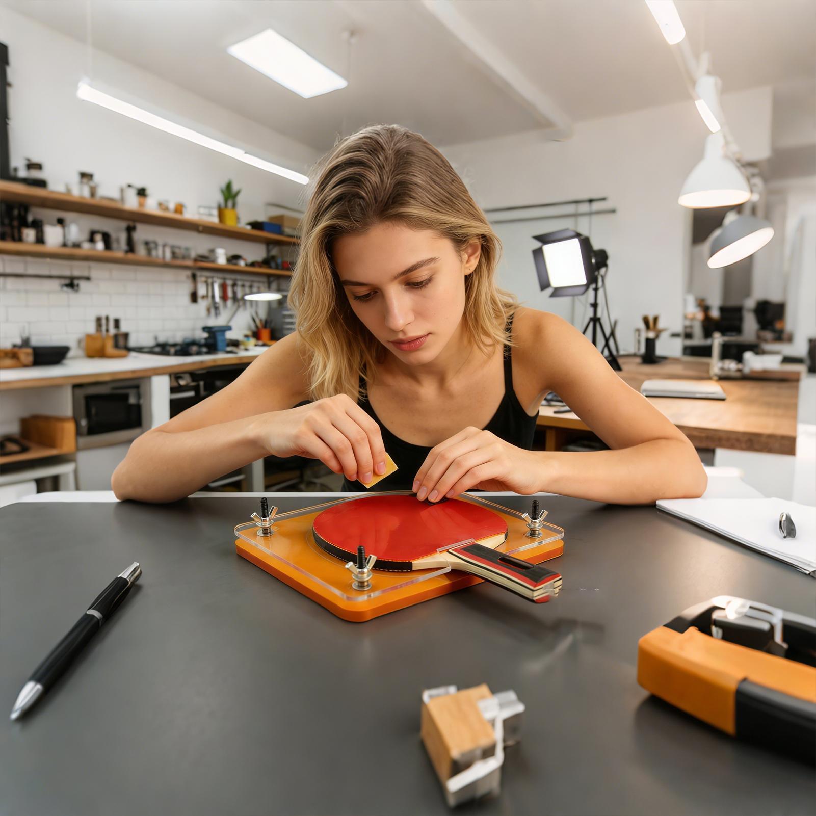 Table Tennis Bat Press Precision Manual Cutter Manual Table Tennis Rubber Edge Cutter For Coaches Beginners Club Members Matches