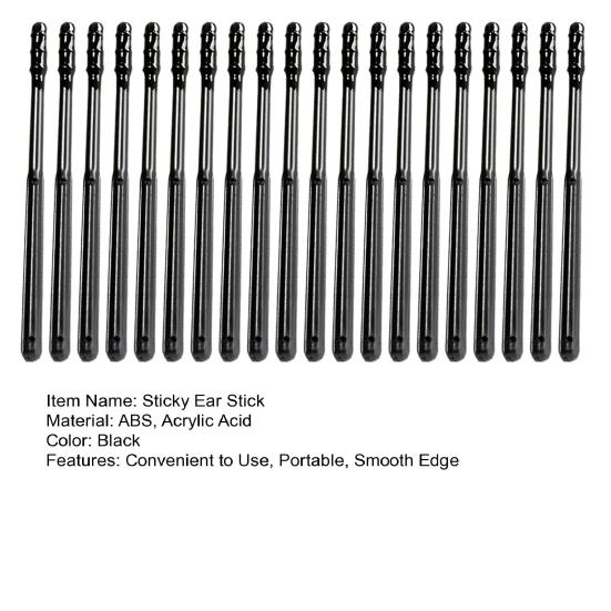 20-teiliger Ohrenschmalz-Entfernungsstift, leicht zu tragen, einmalige glatte Kanten, gute Klebrigkeit, kreatives Schönheitszubehör, selbstklebender Gehörgangsreiniger aus Acrylsäure