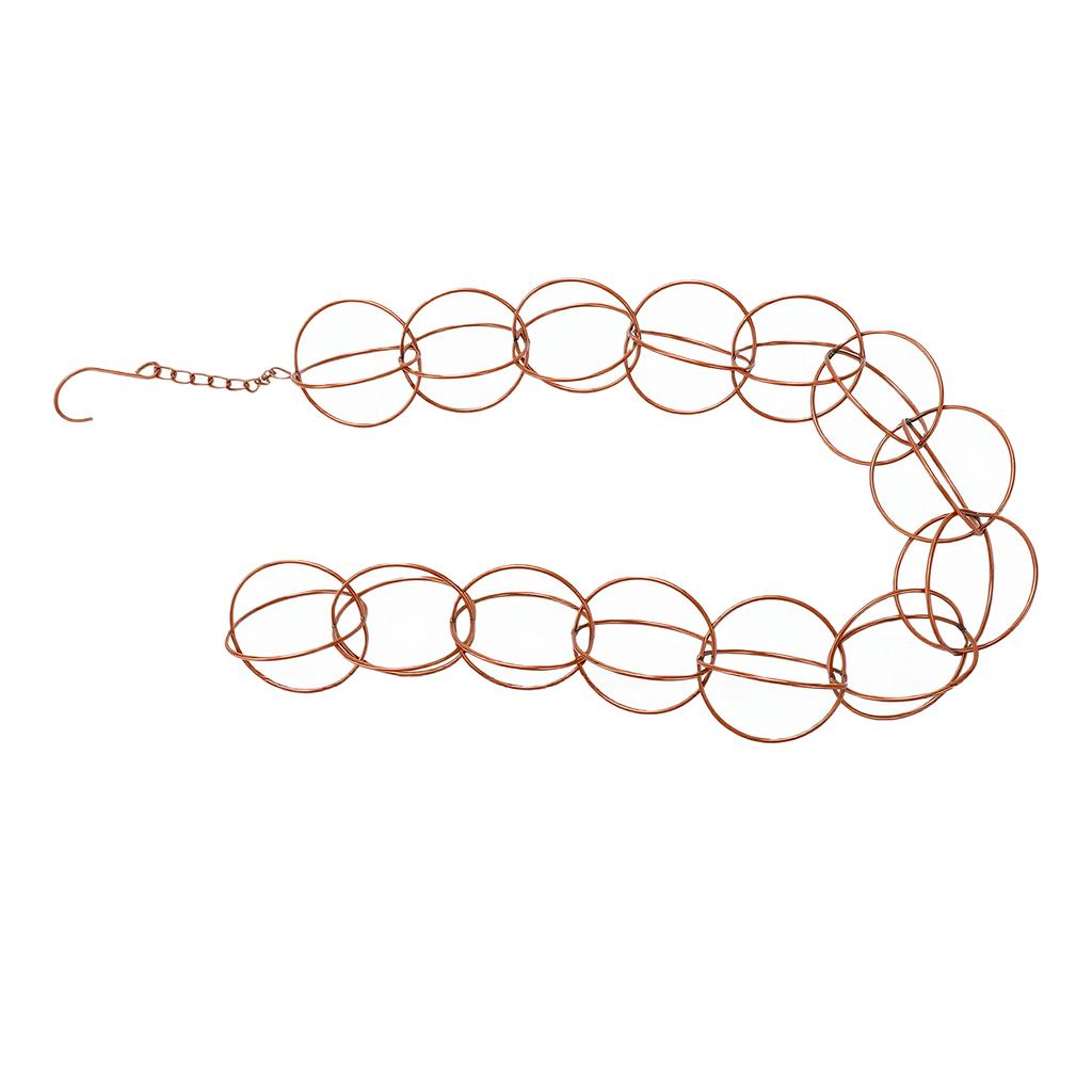 Rain Chain Ring Style Decorative Metal Gutter Rain Chain for Outdoor Garden Balconies Parks Round Ring
