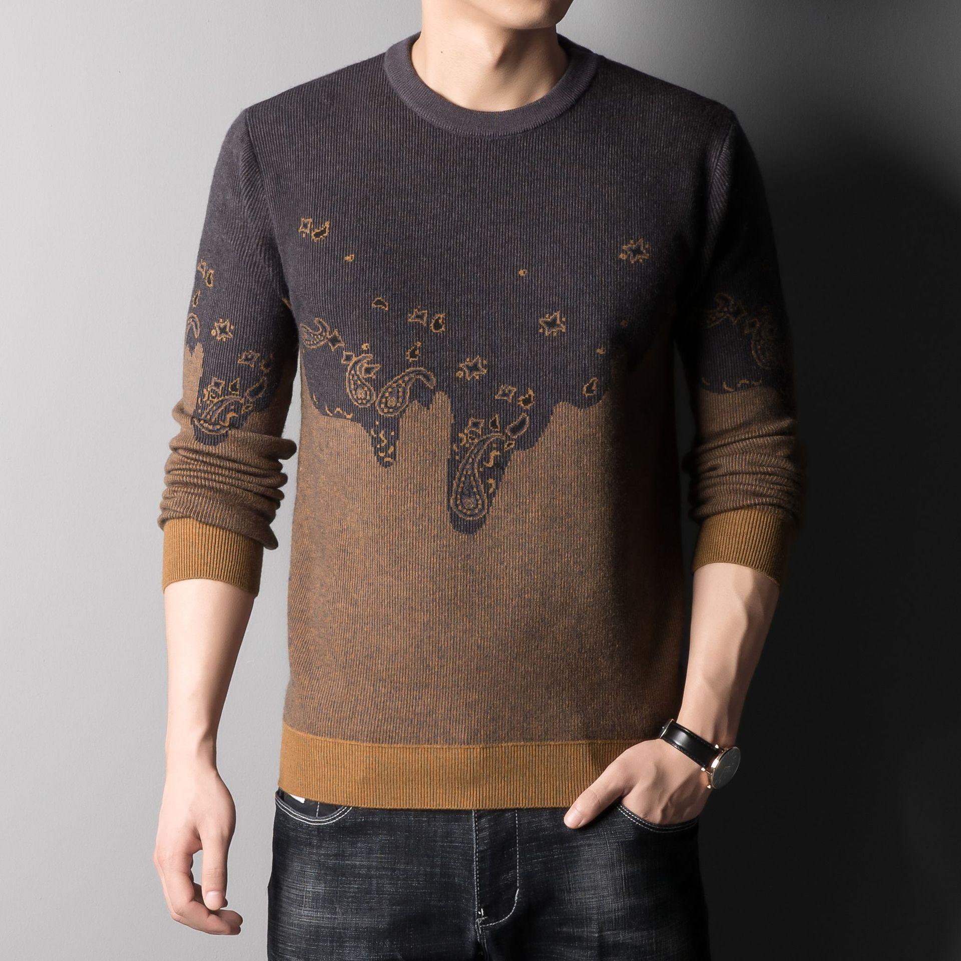 Men s Winter Crew Neck Regular Fit Fashion M