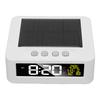 Solar Powered Car Clock 12h 24h Automobile LCD Clock with Data Temperature Display Two Alarms Fatigue Driving Alert for