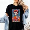 La Frida Dia De Los Muertos TShirt Sugar Skull Halloween TShirt Tarot Card Women Tee Mexican Day of The Dead Shirt Festival Top
