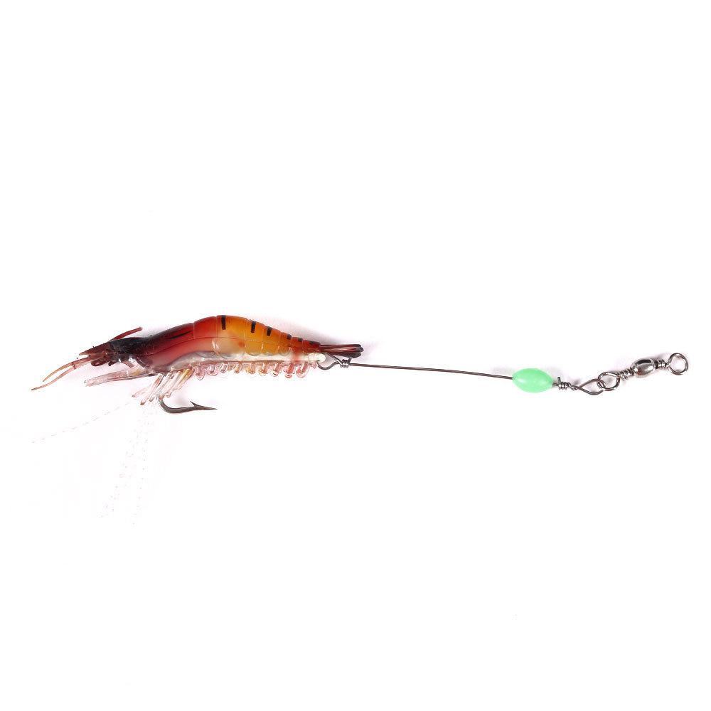 

Lure Bait Luminous Grass Shrimp8CM5.5GSimulated Soft Bait for Bass and Mandarin Fish, Universal for Freshwater and Saltwater 8CM-5.5G
