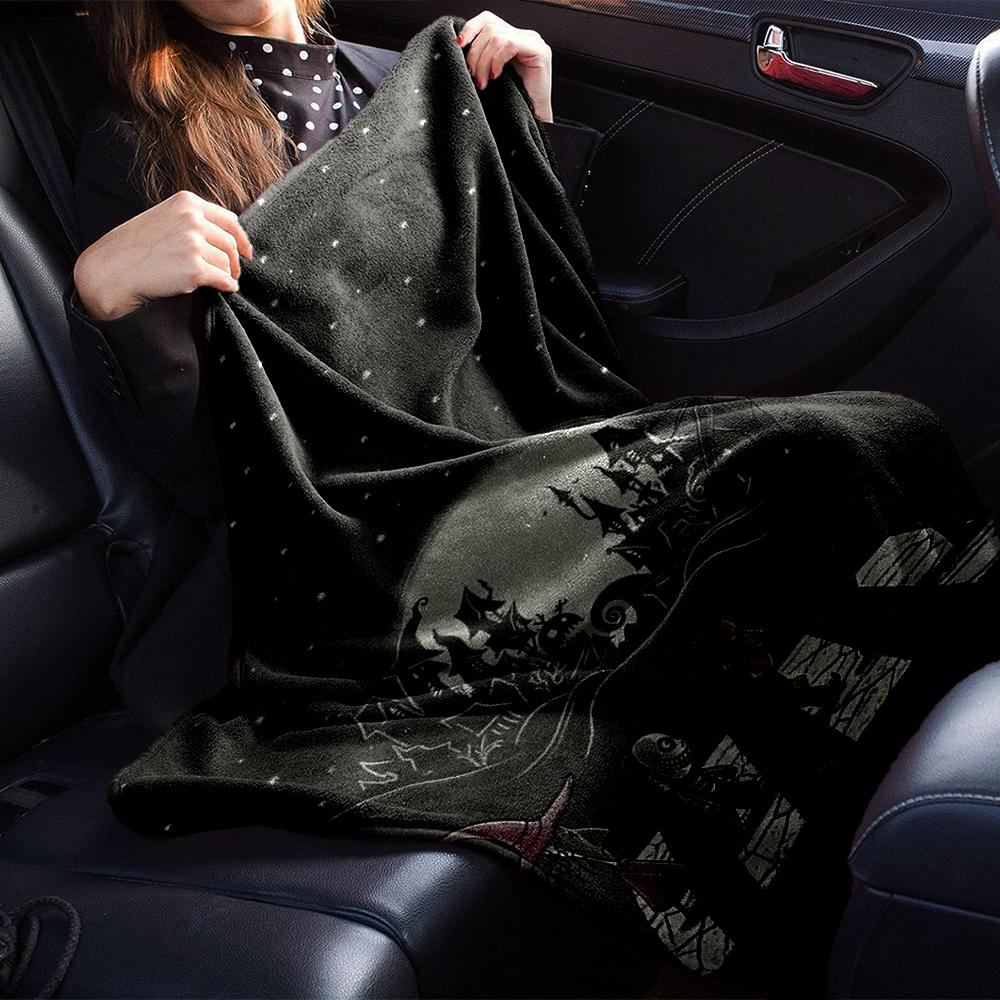 Nightmare Before Christmas Blanket Soft Throw Blanket For Home Bedroom Bed Sofa Travel Office Solid Christmas Blanket