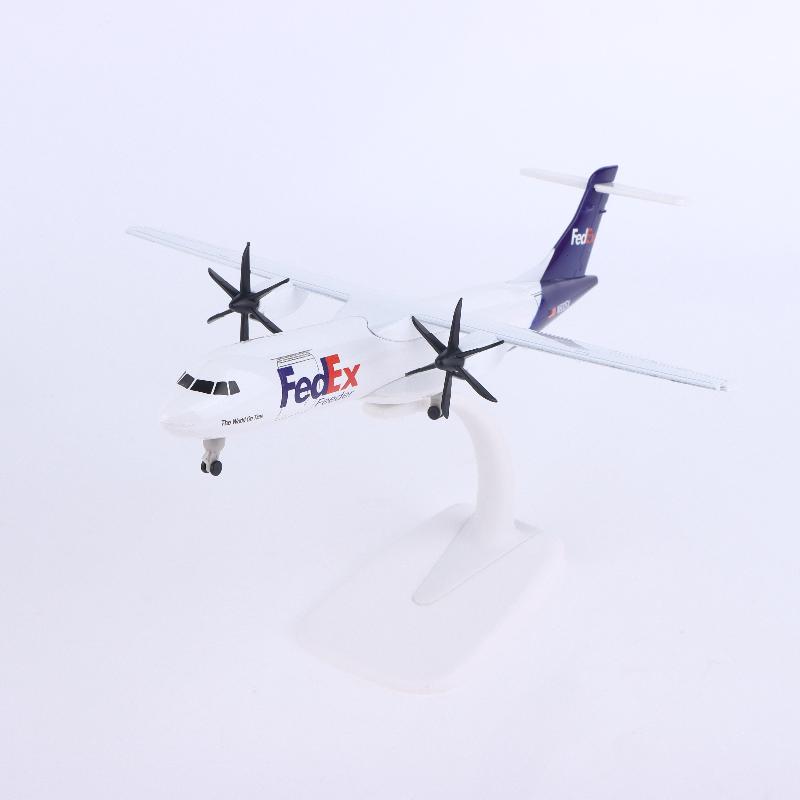 20CM Diecast Metal Fedex Express ATR Aircraft Model Planel Airplane Model Toy for Display Collection home Decor Gift