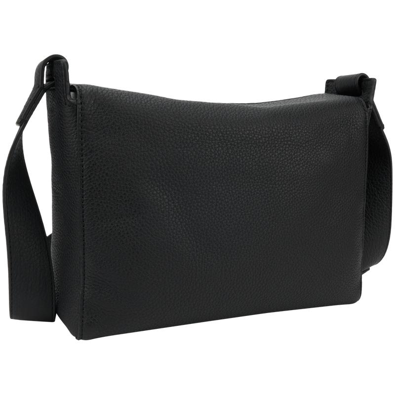 New CALVIN KLEIN SS25 Cow Leather Crossbody Bags Men's Space Black 4D3029G-UB1