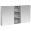 Bathroom Cabinet Set 3 Pcs 130 X 14.5 X 70 Cm Engineered Wood