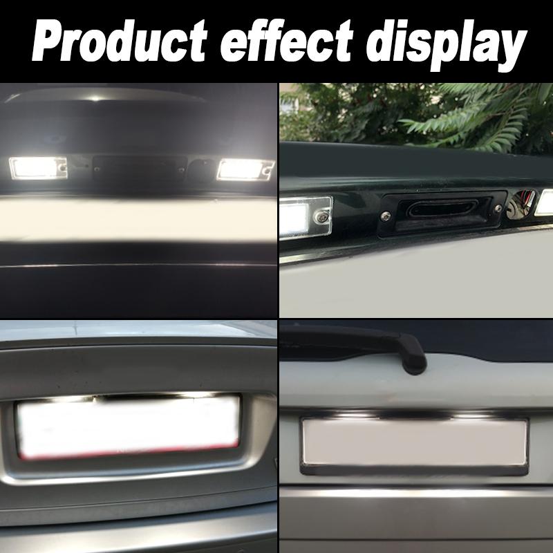 2pcs OEM 12V 6000K LED Number Plate Lamp for Volvo XC70 2001-2007 S60 2001-2006 XC90 2003"White LED License Plate Light