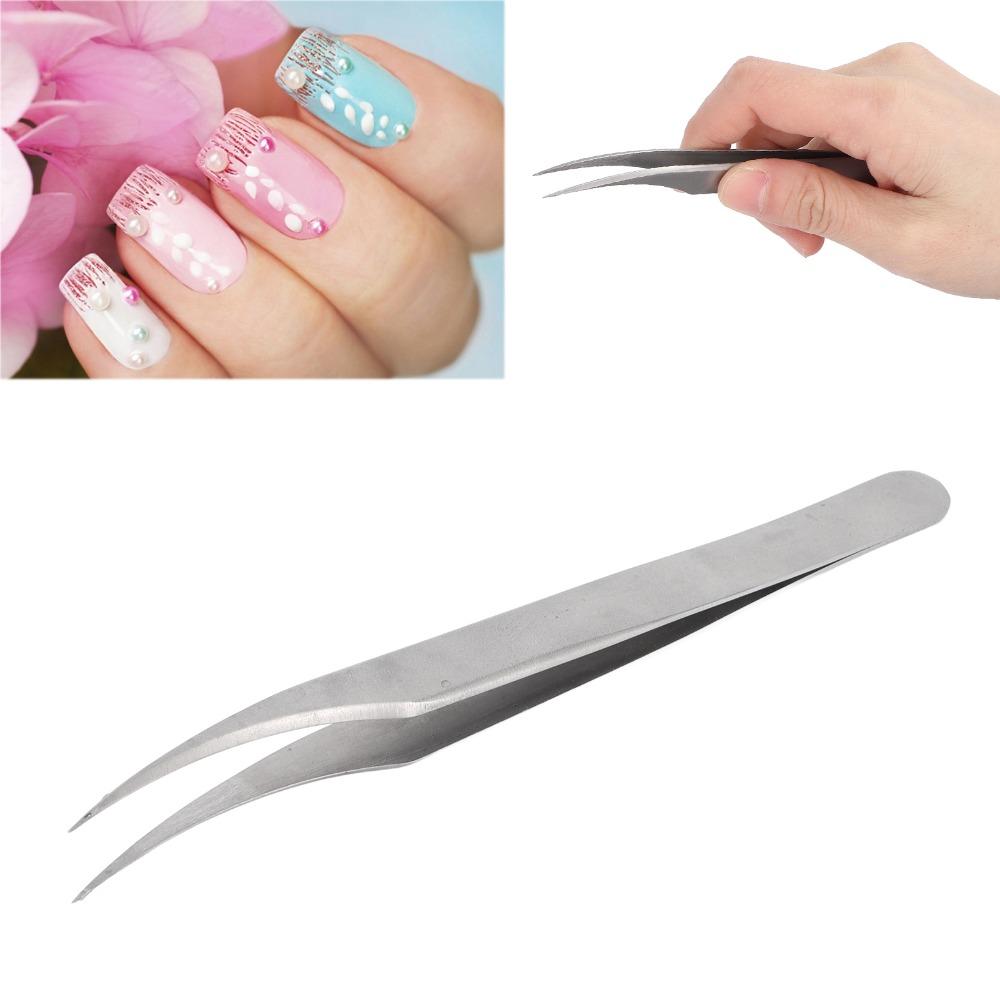Curved Tip Curved Tip Nail Art Tweezers Multifunctional Nail Decor Tweezers For Nail Art
