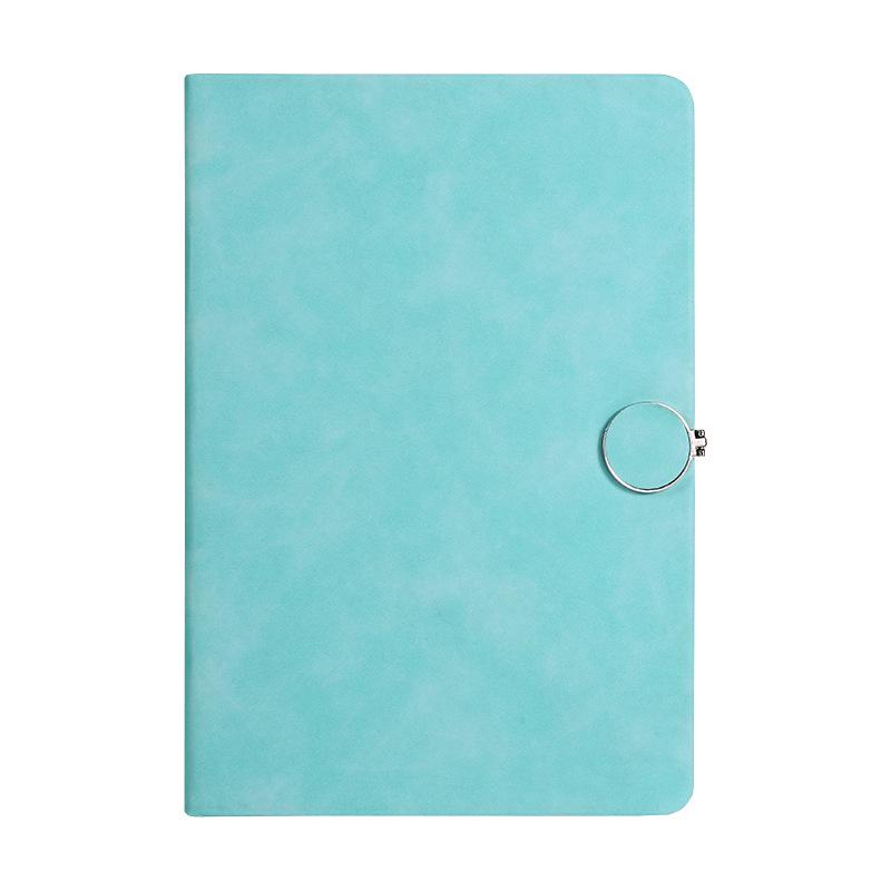 Custom Logo A5 Leather Notebook with Buckle for Business Meetings