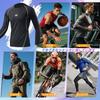 Round Neck Sports Shirt [Ademe] Men's All-Season 4-Piece Set Long-Sleeve - Breathable, Odor-Resistant, Sweat-Wicking, Quick-Drying