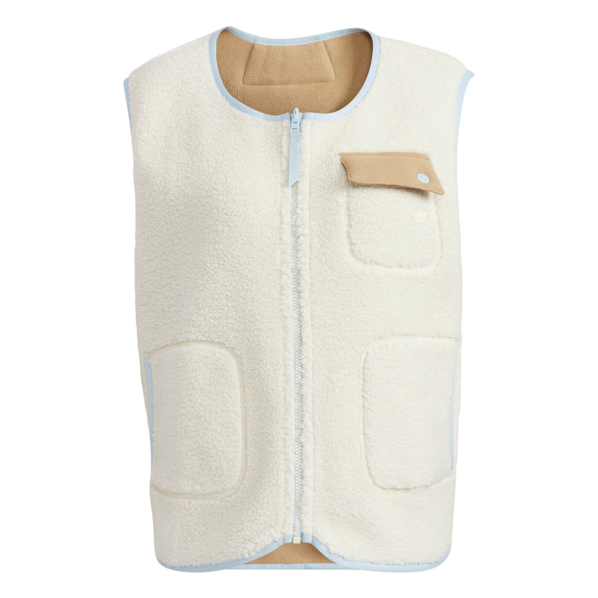

Adidas Originals Adicolor Comfortable Warm Soft Lightweight Vest Women Vests Yellow White Beige HC0315 L
