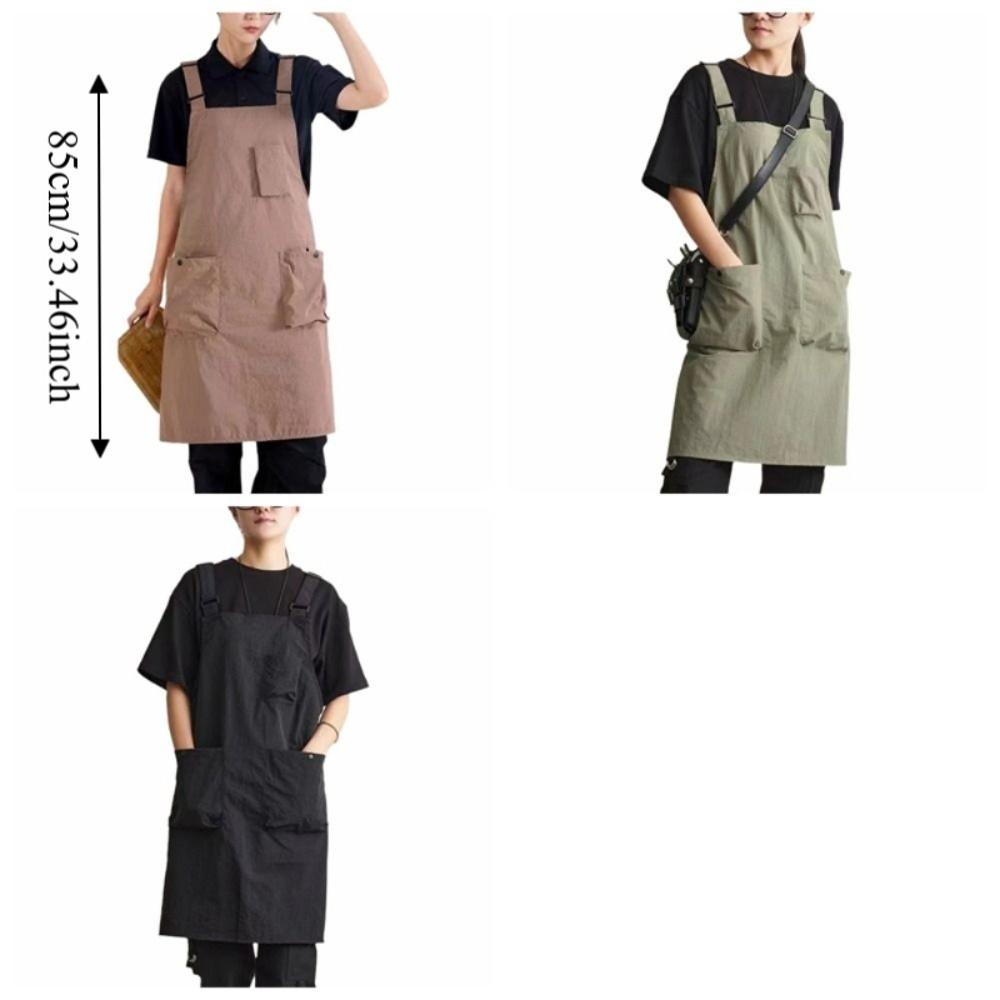 Adjustable Water-resistant Apron Oil-Proof Kitchen Apron Simple Cooking Apron Restaurants