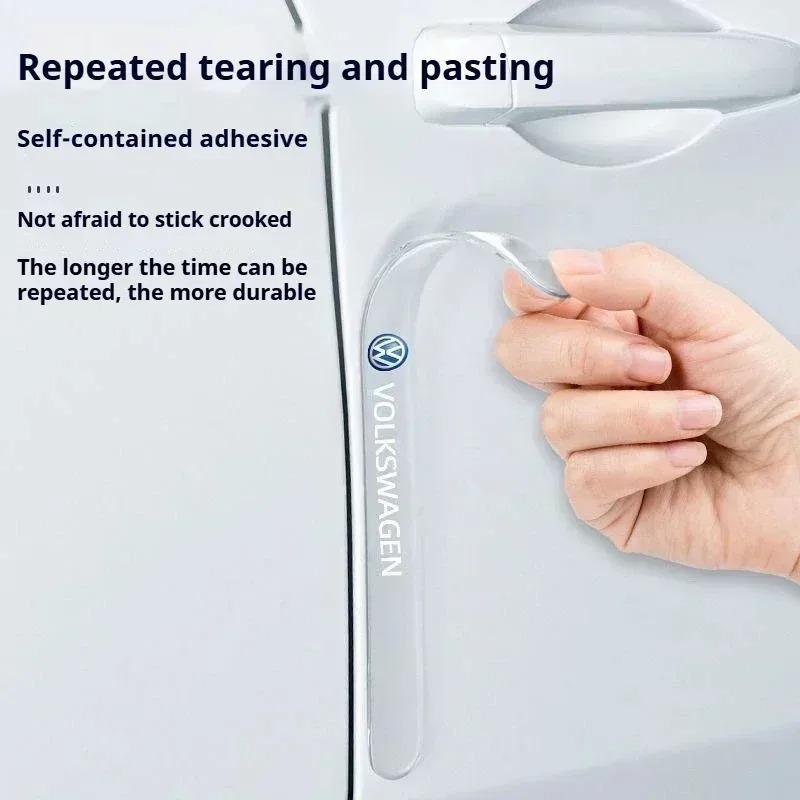 Car Door Bowl Handle Protective Stickers For VW Volkswagen Golf 7 Tiguan Passat Leon Octavia Ateca Car Accessories Ek3