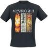 Koszulka Meshuggah XXV Anniversary, Koszulka Tech Metal z Nadrukiem Potrójnego Szkieletu, Gadżety dla Fanów Zespołu