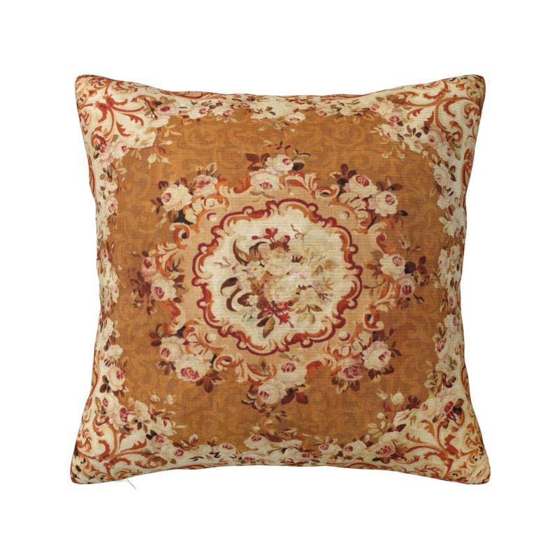 

Custom Aubusson Tapestry 18th Birth Of The Virgin Mary Luxury Pillow Cover Bedroom Decoration Vintage French Floral Car Cushion 30x30cm 12x12in