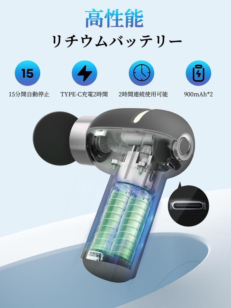 Arboleaf Mini Ręczny Pistolet do Masażu Powięziowego z 4 6mm Potężnymi Elektrycznymi Cyklami Uwalniania Powięzi na Wysokim Perfekcyjnym i Krajowym Wsporniku Mocującym,