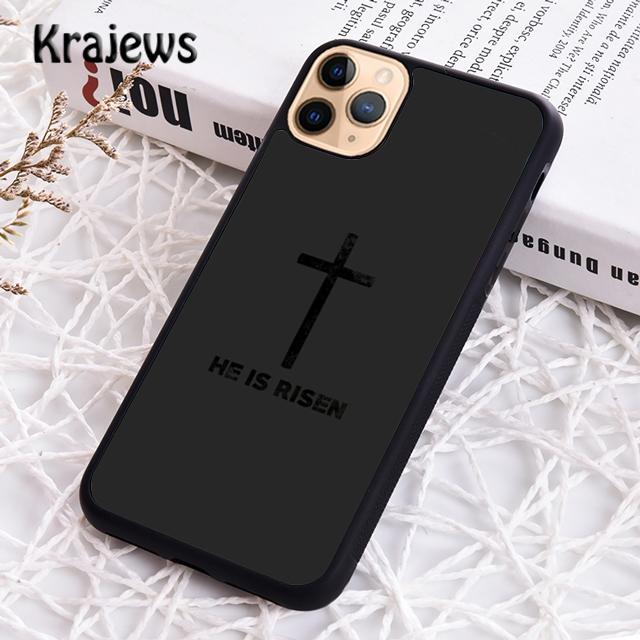 Krajews God Jesus Christ Christian Phone Case Cover For iPhone 17 Air 16 15 14 plus 11 12 13 pro max coque Shell Fundas