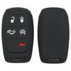 Silicone Key Case For Ram 1500 Dt / Trx / 2500 3500 Hd -, Soft Rubber Key Fob Cover Anti-Drop Protector 4/5/6 Buttons