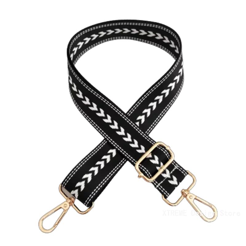 New Color Nylon Wide 3.8cm Shoulder Bag Strap Adjustable Straps for Crossbody Messenger Shoulder Bag Accessories Handbag Straps