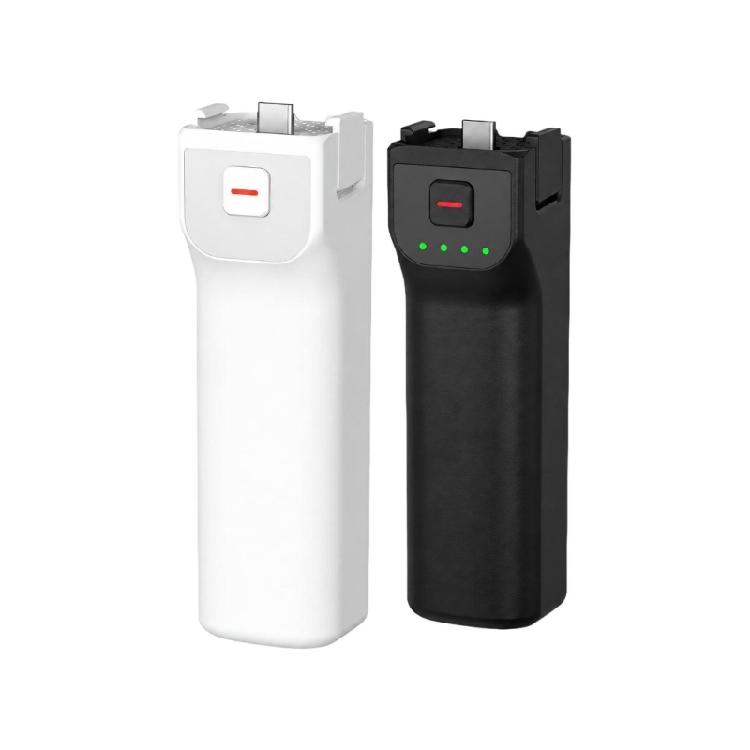 Rechargeable Camera Power Handle with Front Control Button, Status Lights, Type C Output, and 1/4 Threaded Hole Mount