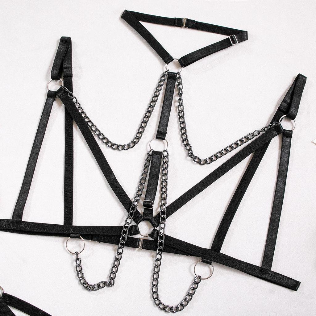 Women's Metal Chain Cutout Erotic Lingerie