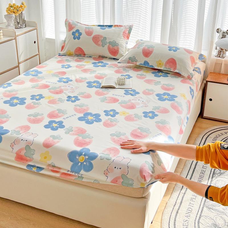 Foreign trade single product ins wind mattress three-piece set simple bedspread single piece Simmons mattress protective cover non-slip fixed