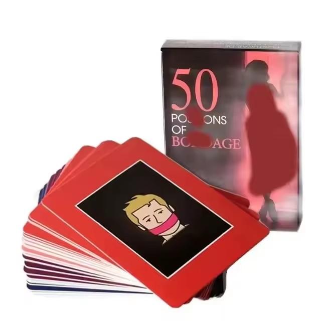 English & Spanish Sexual Position Cards Role Playing Adult Games Bedroom Commands Sex Toys For Couples 18+ Erotic Products