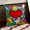 BBritto Art Design Copricuscino Reversibile Morbido Resistente Federa per Cuscino Casa Auto Uso Multi-Scena per Comfort Quotidiano
