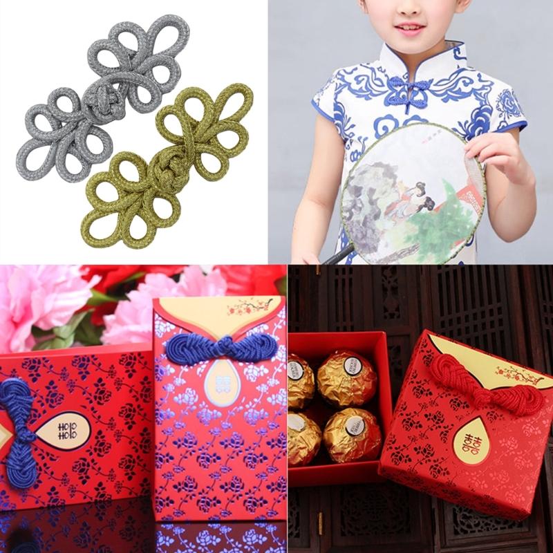 Hand Sewing Crochet Button Fasteners Chinese Knot Closure Cheongsam Frog Button Silk Buckle Clothes Tang Suit Decoration