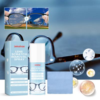 Jakehoe Lens Scratch Remover Scratch Remover for Eyeglasses Pocket & Travel Essentials Eye Glass Cleaners Spray