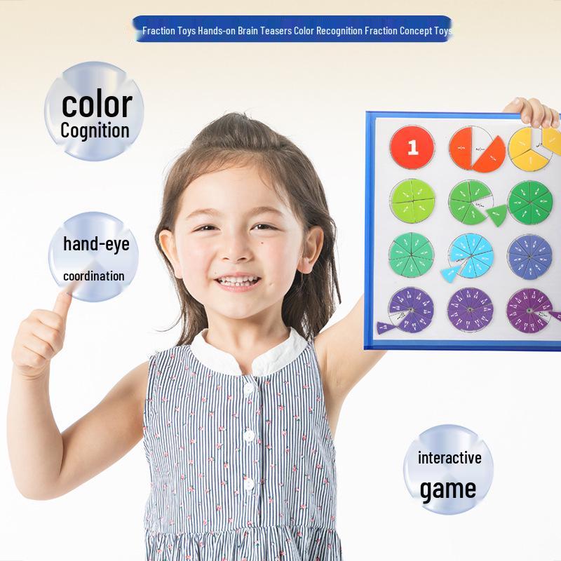 Score Cognition Magnetic Book: Educational Fraction and Thinking Exercises for Primary School Children