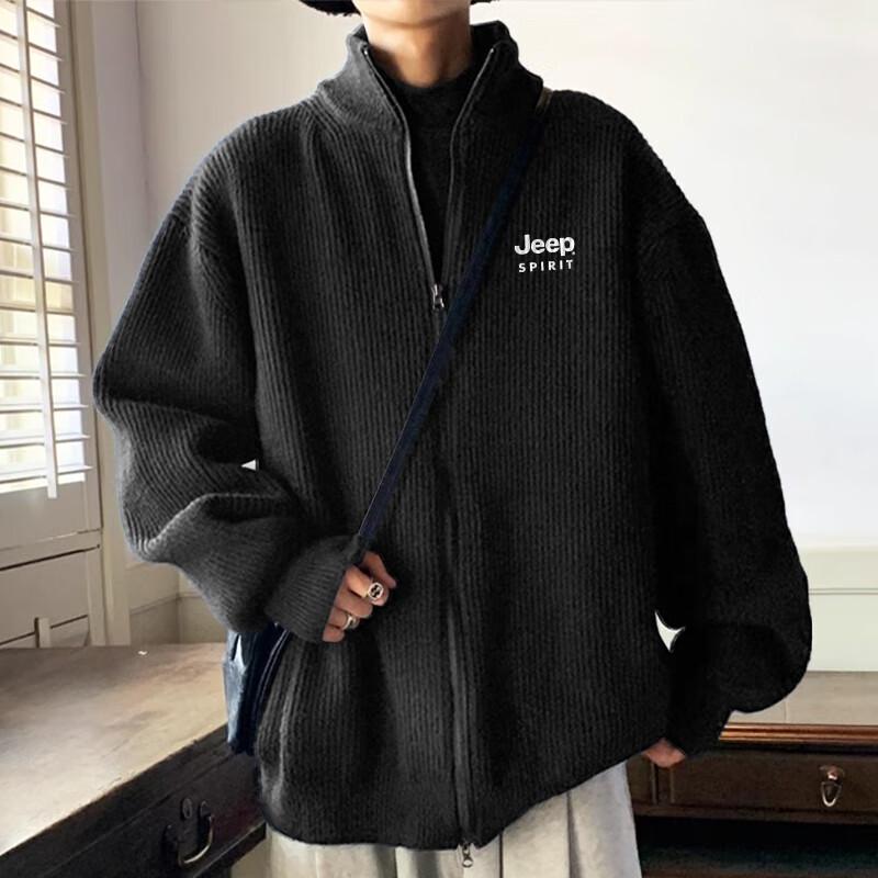 

JEEP SPIRIT Men s Loose-Fit Knit Cardigan Sweater 2XL