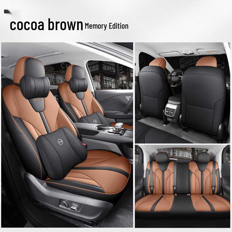 2025 Hongqi EQM5 Breathable Full Coverage Car Seat Covers, Special Fit for Model 610km PLUS.