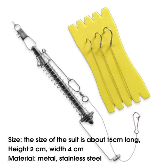Automatic Fishing Hook High Elasticity Full Speed Stainless Steel Spring Fishhook Outdoor Fishing Bait Catch Hook Fishing Gear