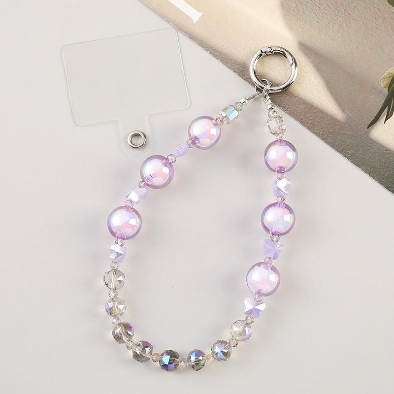 Luxury Crystal Beaded Short Phone Strap Universal Phone Charm